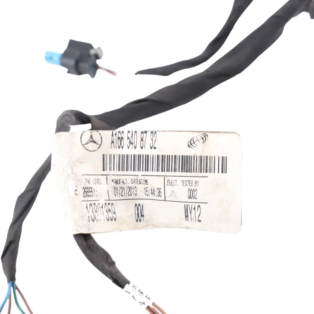 Mercedes W166 C292 Front Bumper PDC Parking Sensors Wiring Harness A1665408732