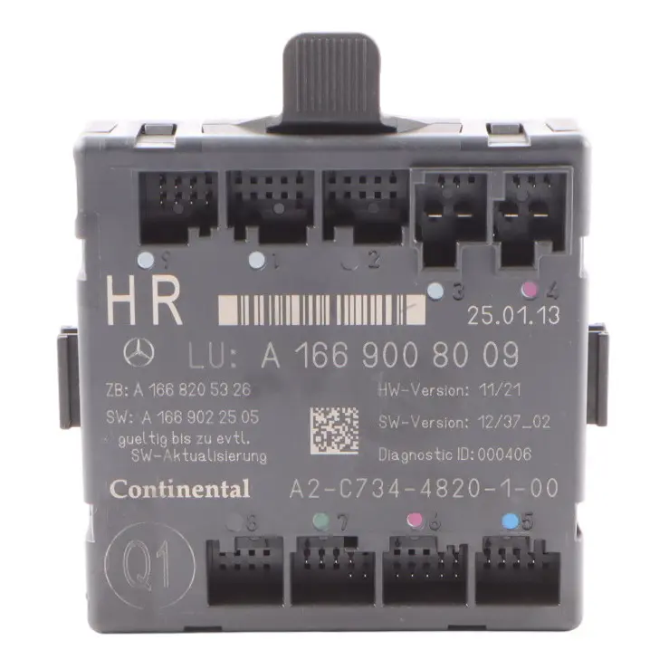 Mercedes GLE W166 Módulo control cableado puerta trasera derecha ECU A1669008009