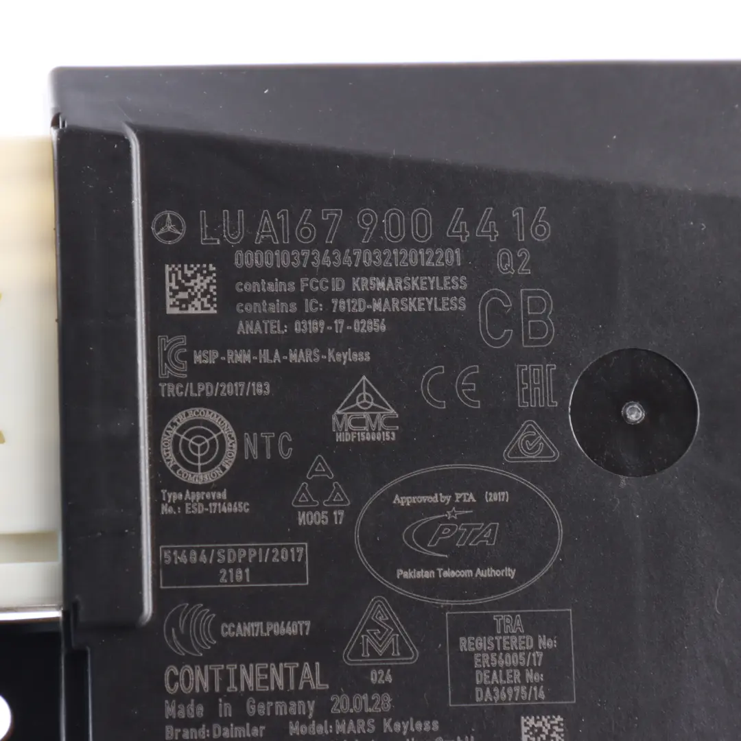 Keyless Go Module Mercedes C118 W177 W247 ECU Entry Control Unit A1679004416