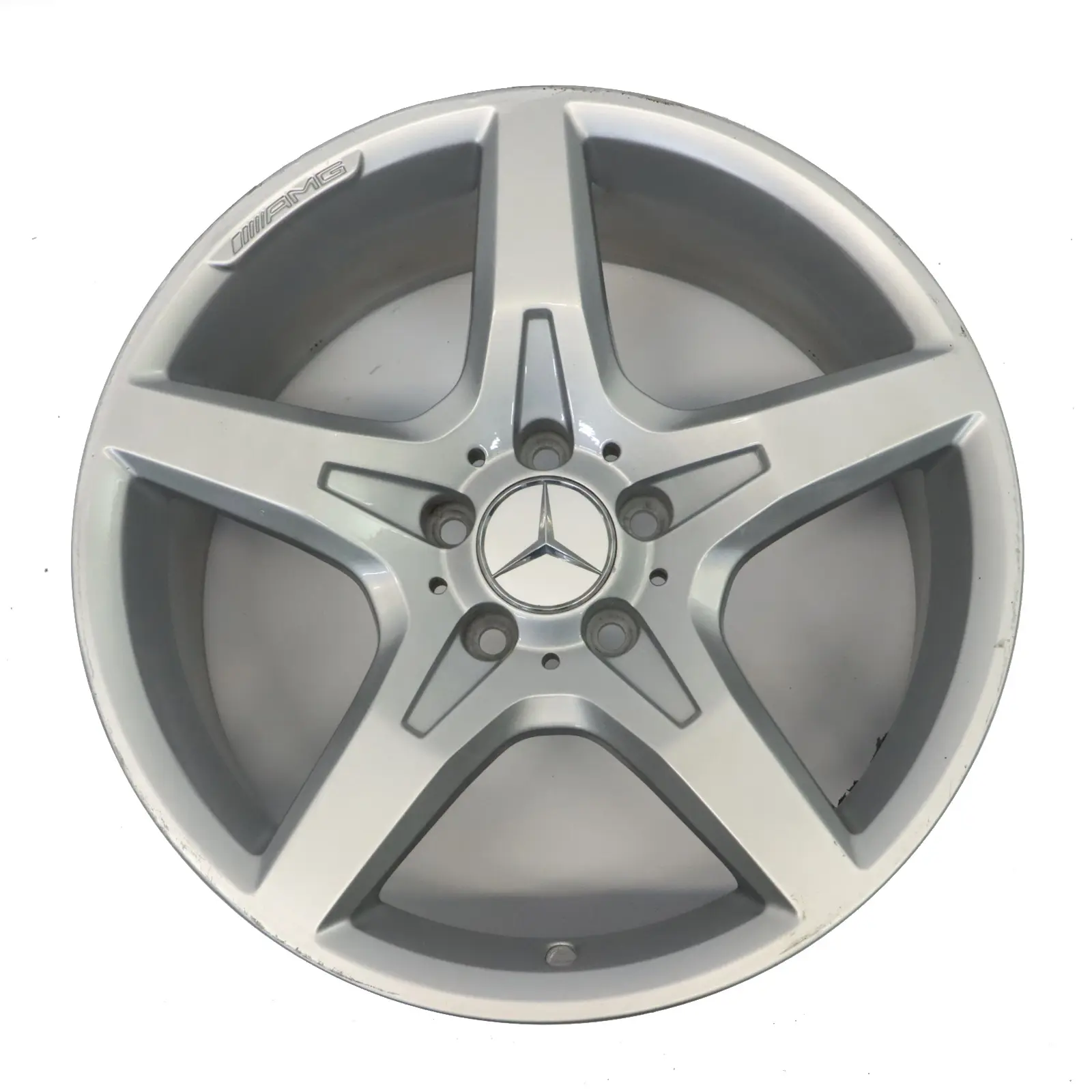 Mercedes R172 Rear Silver Alloy Wheel Rim 18" ET:36 8,5J 5 Spoke A1724012702