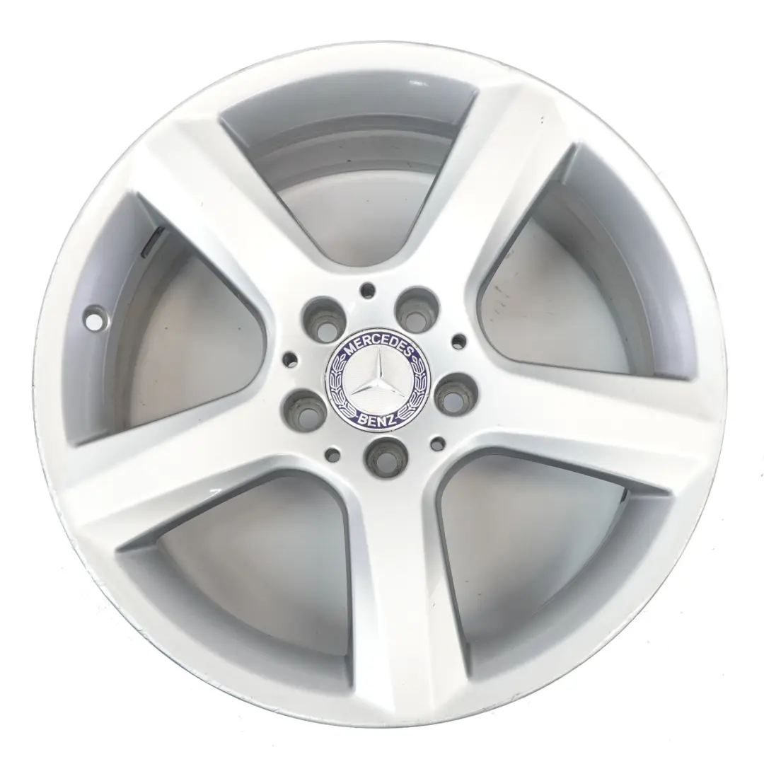 Mercedes R172 Silberne Leichtmetallfelge 17" 8,5J ET:36 5 Speichen A1724013702