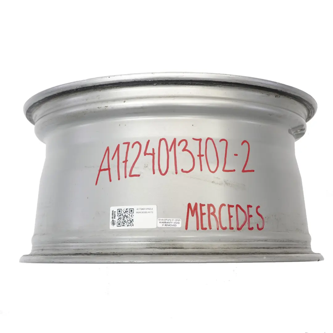 Mercedes R172 Silberne Leichtmetallfelge 17" 8,5J ET:36 5 Speichen A1724013702