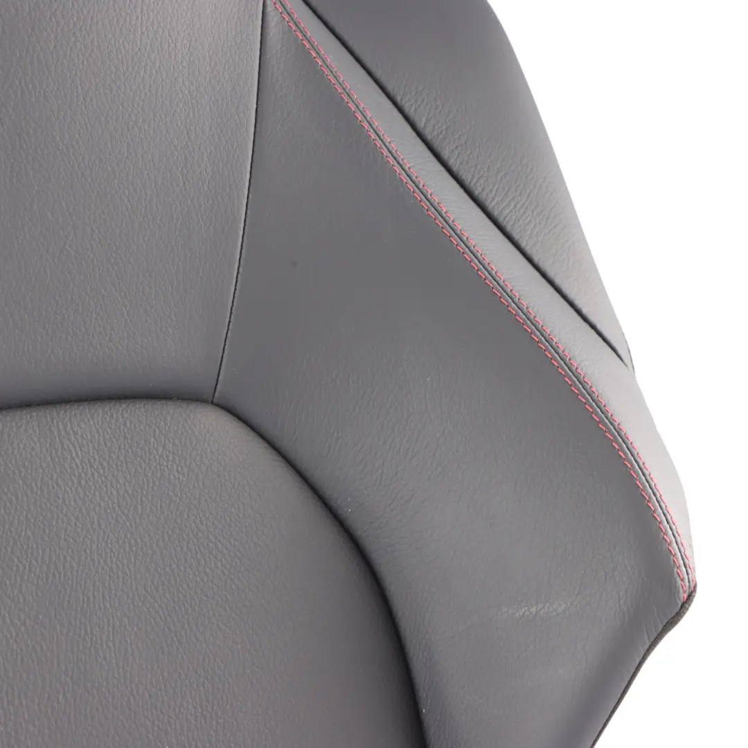 Seat Backrest Mercedes C204 C207 Rear Left N/S Back Cover Leather Black Red