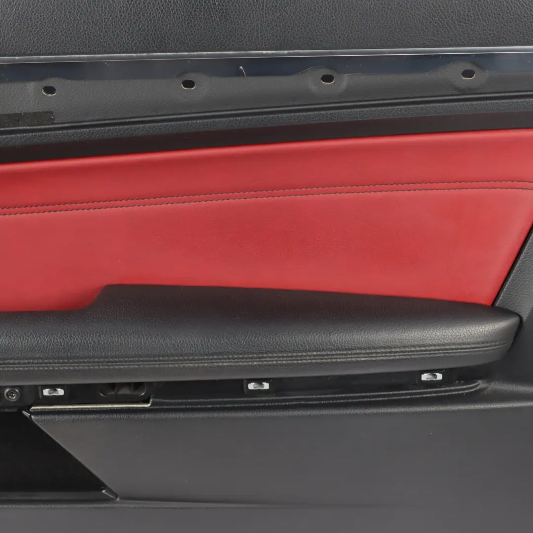 Mercedes C207 Coupe Door Card Front Right O/S Red Leather Trim Panel