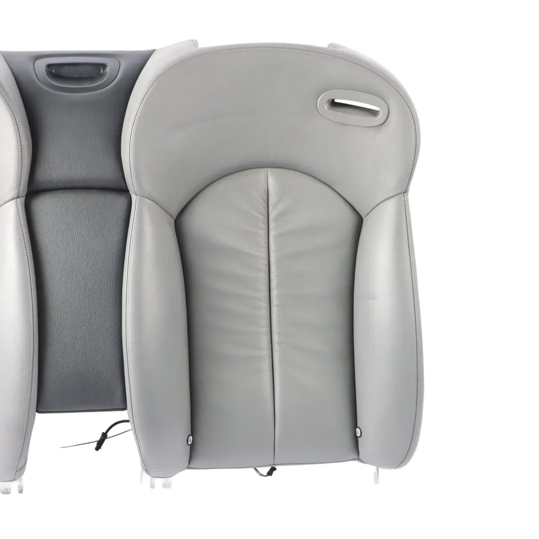 Mercedes A209 Cabrio Rear Seat Backrest Back Rest Leather Nappa Grey