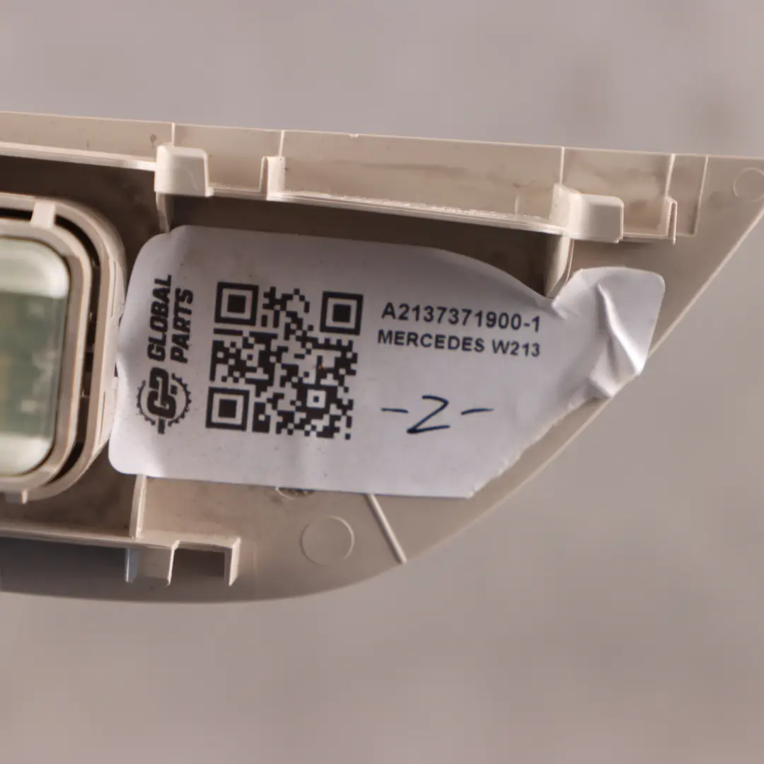 Mercedes W213 Door Card Switch Trim Cover Frame Rear Left N/S Beige A2137371900