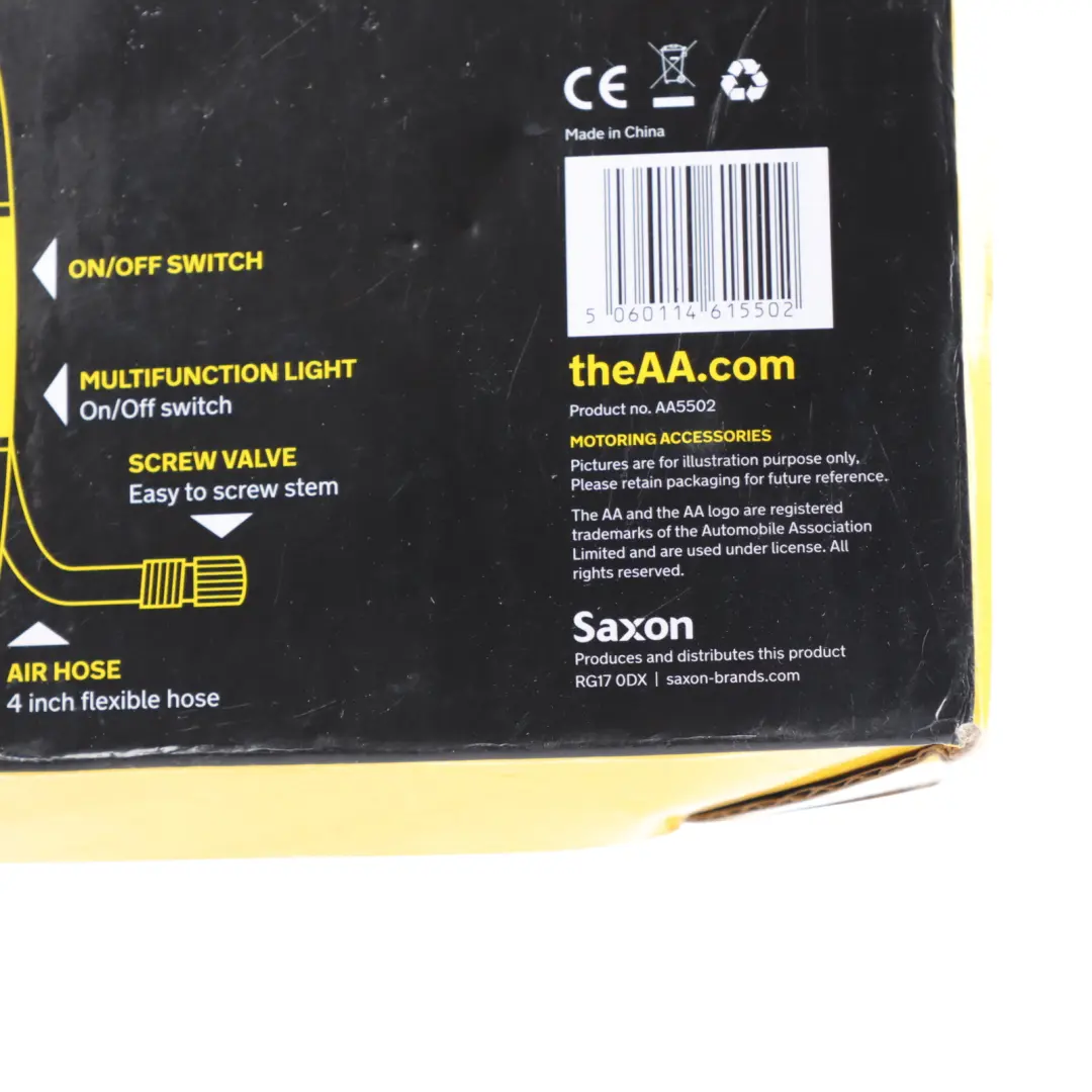 AA Car Wheel Air Compressor Digital Tyre Inflator Pump Emergency Unit