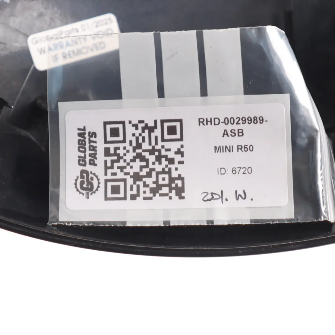 Mini Cooper R50 R53 Cover Cap Casing Right O/S Mirror Wing Astro Black A25