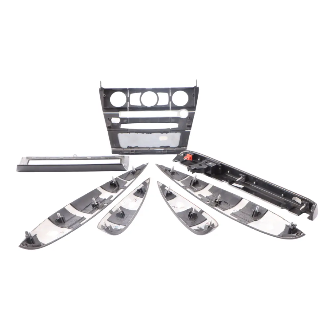 BMW 6 Series E63 E64 Strip Dash Trim Set Cover High Grade Wood Birke Grau