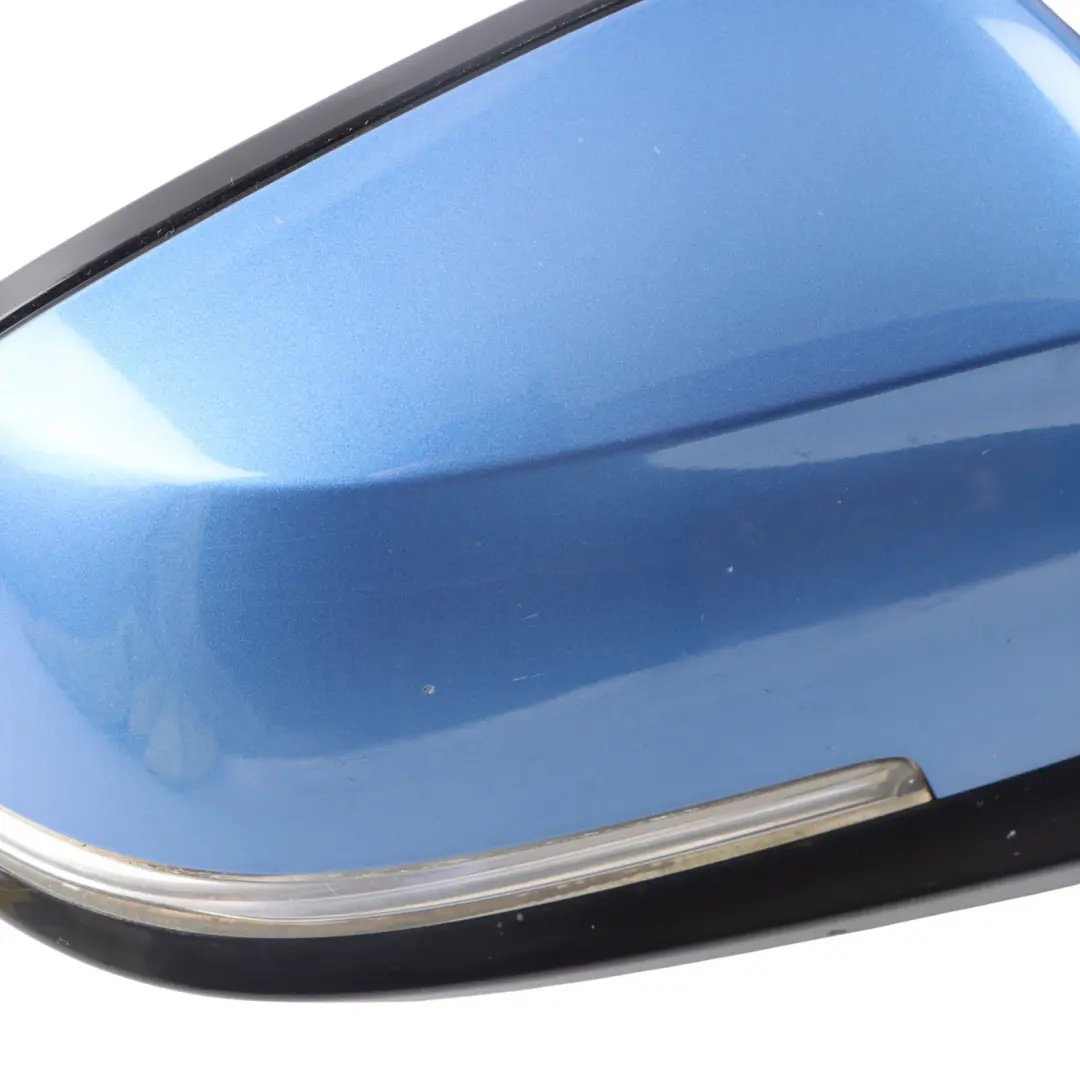 BMW F20 Wing Mirror Door Right O/S Heated High Gloss 6 Pins Estoril Blue - B45