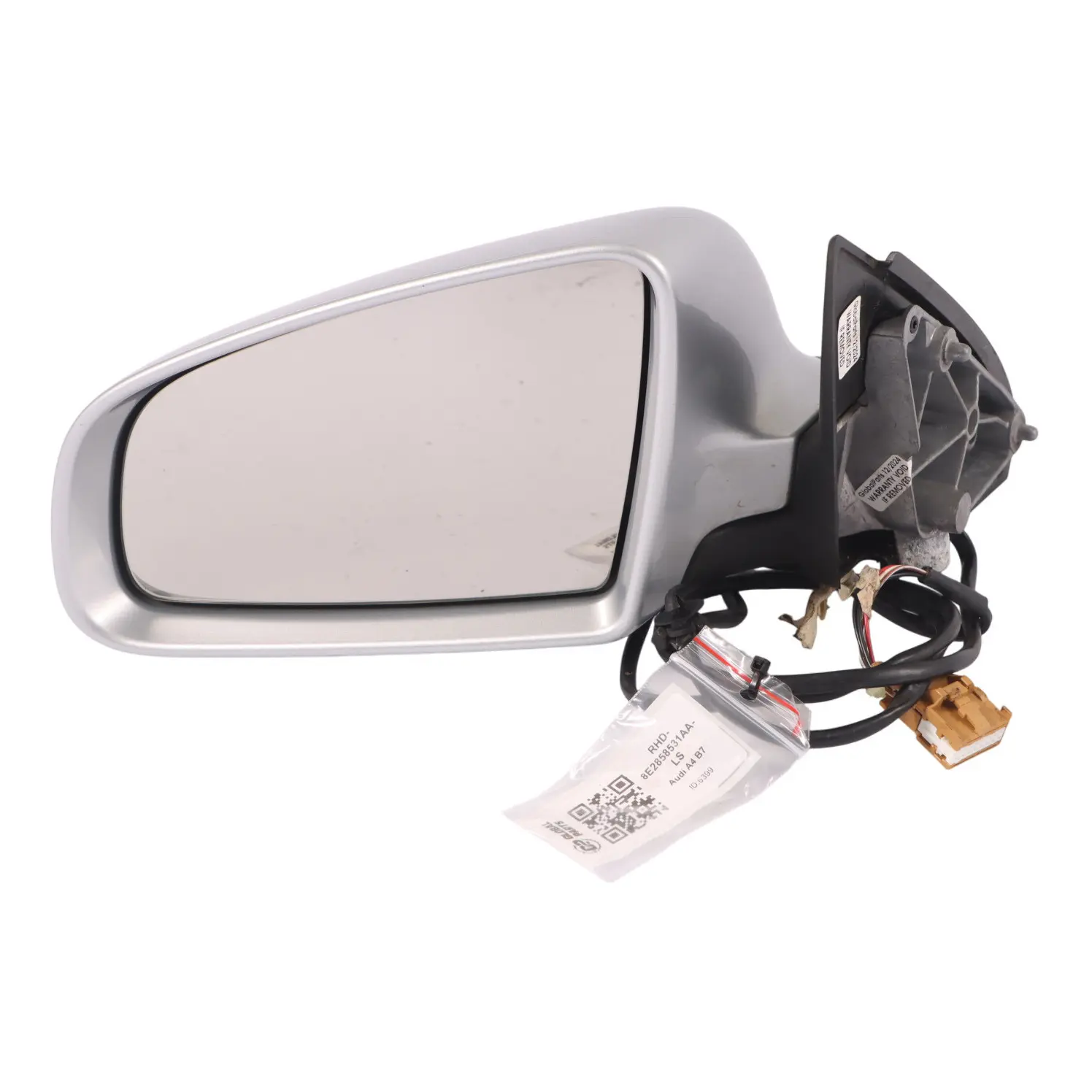 Audi A4 B7 Door Wing Mirror Left N/S Outside Light Silver Metallic - LY7W