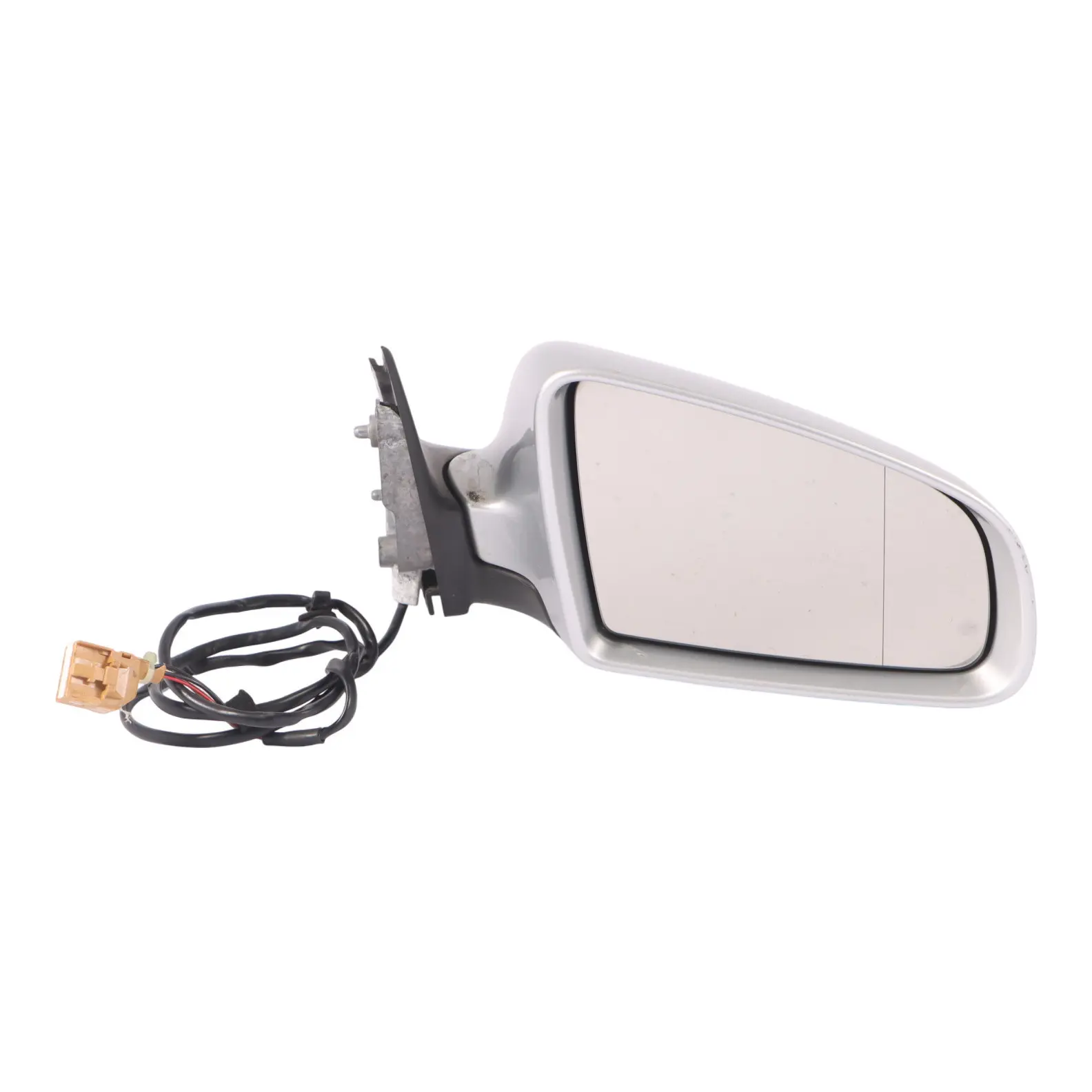 Audi A4 B7 Door Wing Mirror Right O/S Outside Light Silver Metallic - LY7W