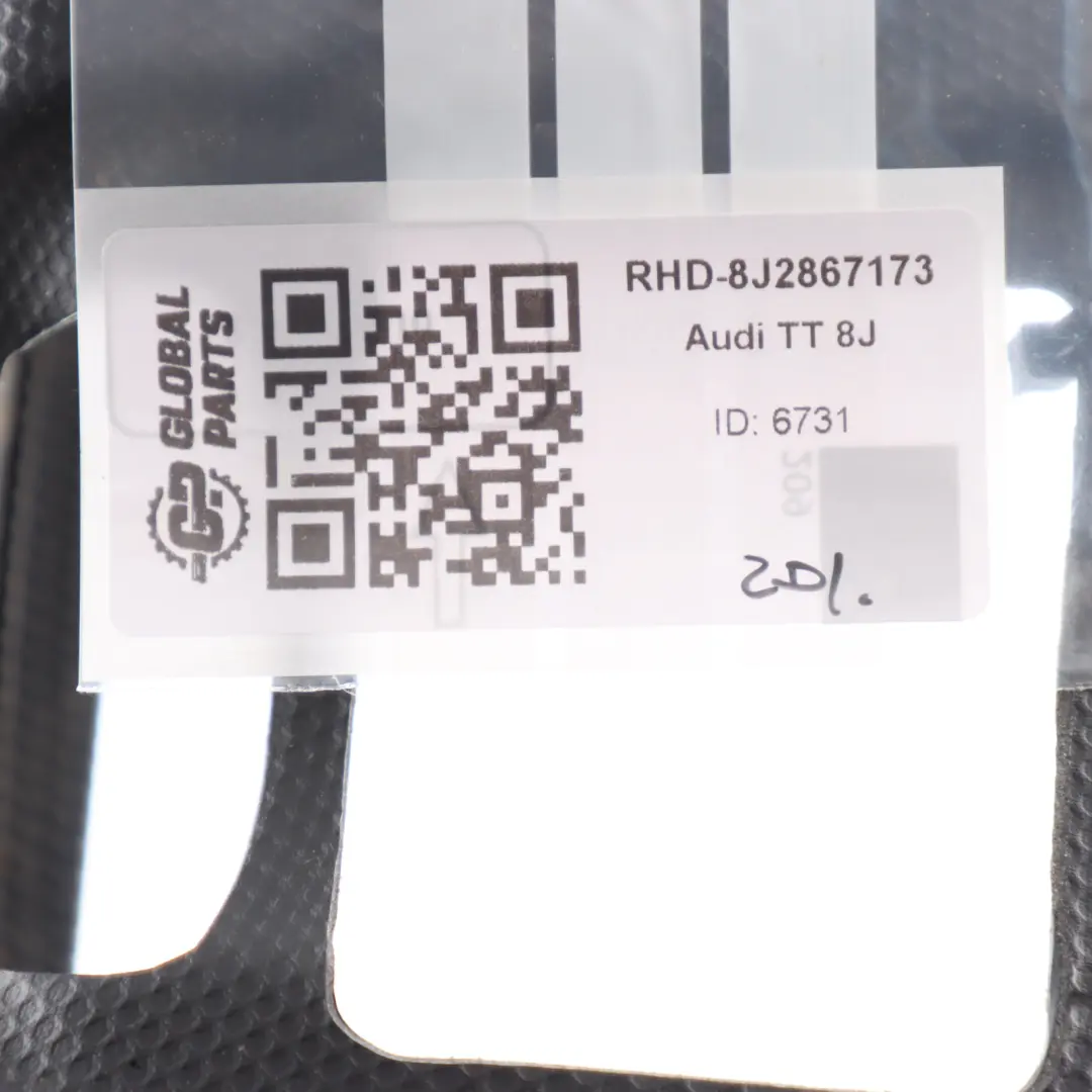 Audi TT 8J Door Card Armrest Front Left N/S Soul Black 8J2867173