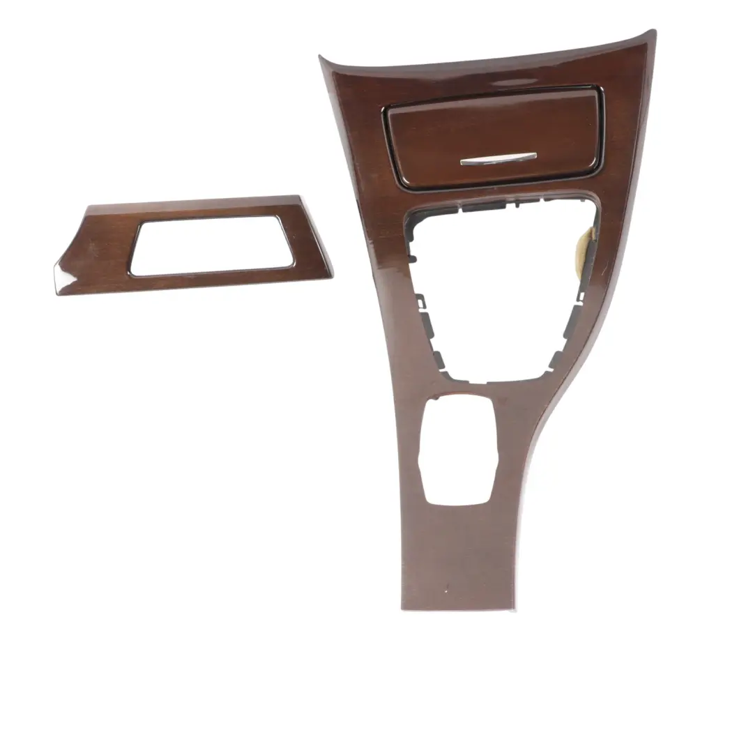 BMW E90 LCI Set Trim Console Dashboard Strip Cover Wood Walnut Light