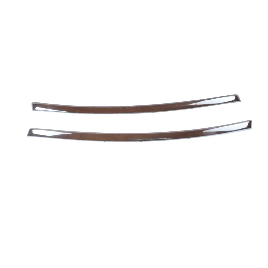 BMW E90 LCI Set Trim Console Dashboard Strip Cover Wood Walnut Light