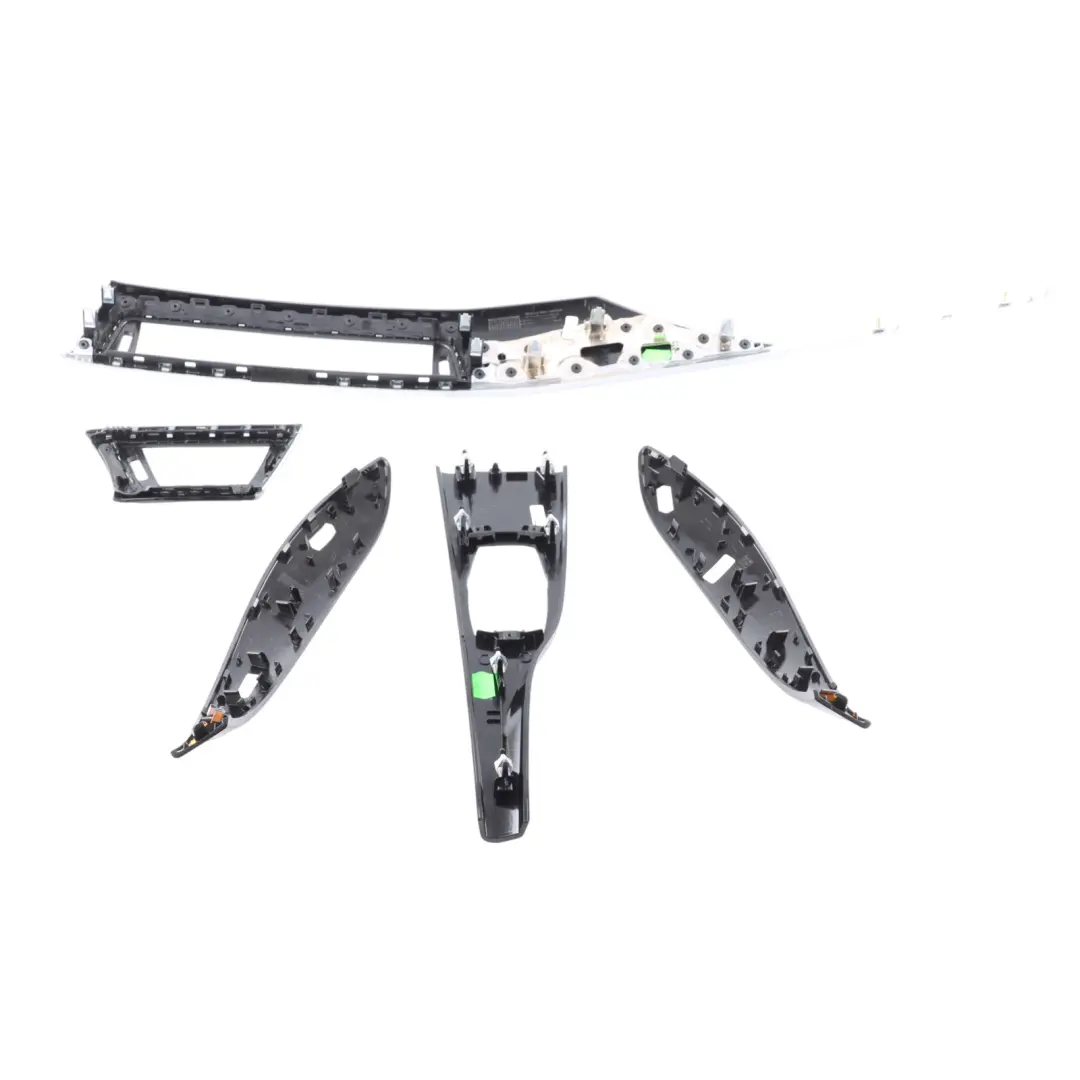 Dashboard Trim BMW F30 F31 Strip Console Cover Panel Perlglanz Chrom Gloss Set