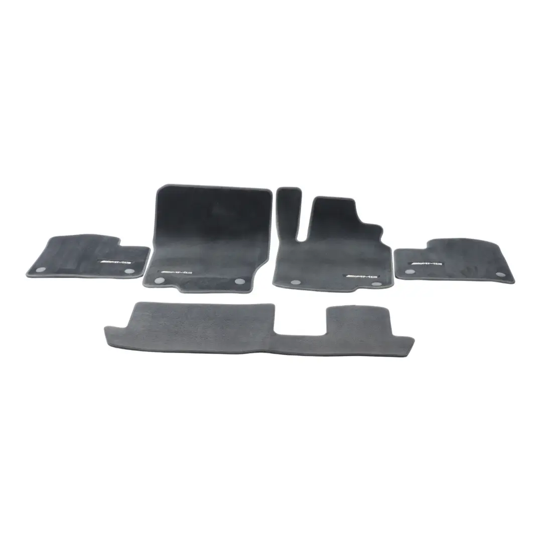 Mercedes W166 AMG Floor Mats Interior Carpet Black Front Set A1666802648