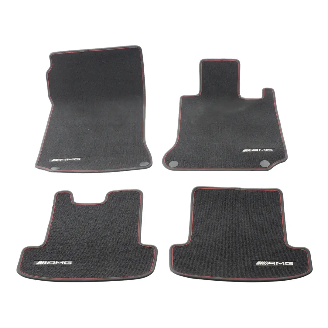 Mercedes C207 AMG Floor Mats Set Interior Front Rear Cover Black A2076807100