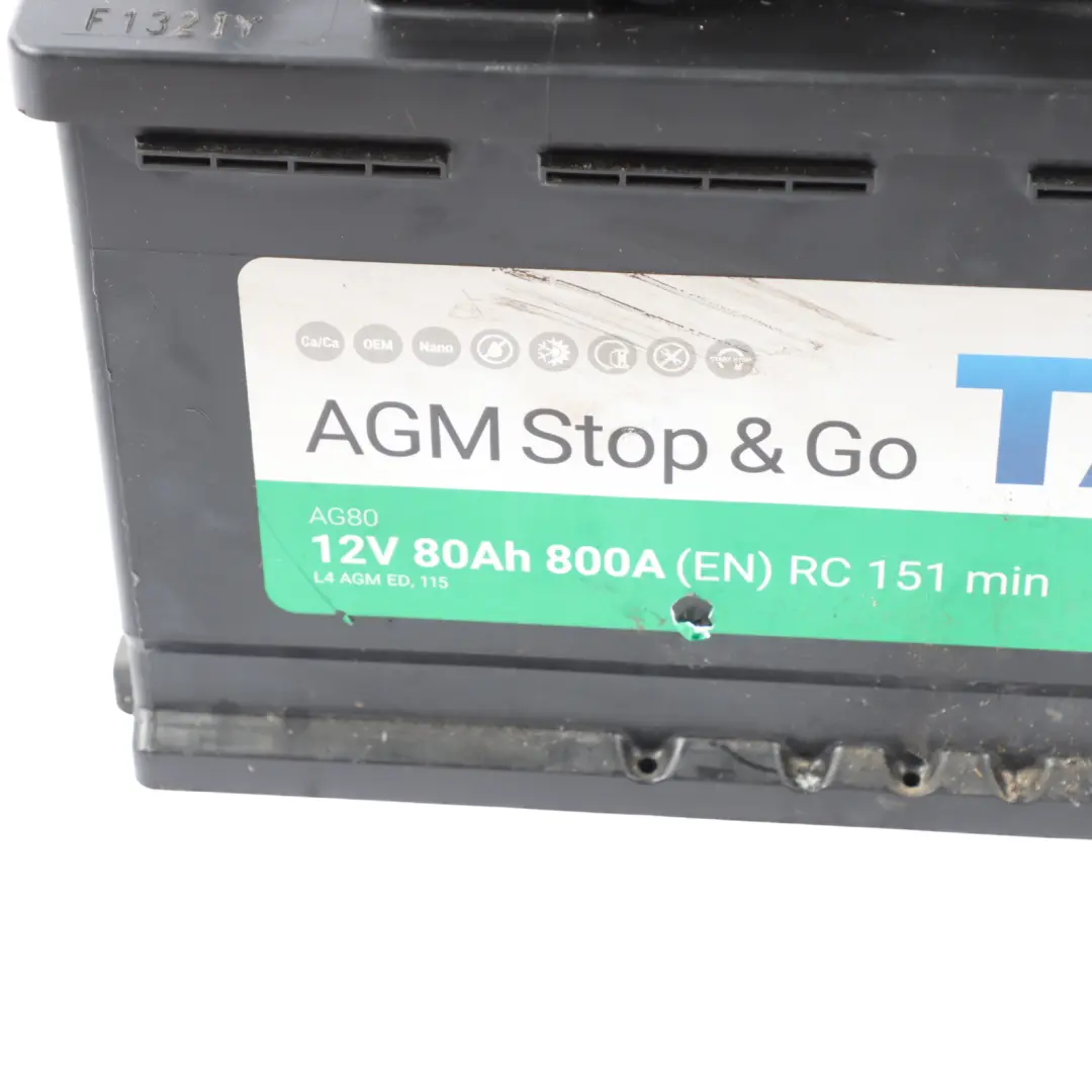 TAB AG80 AGM Start Stop Car Battery 80Ah 800A 12V