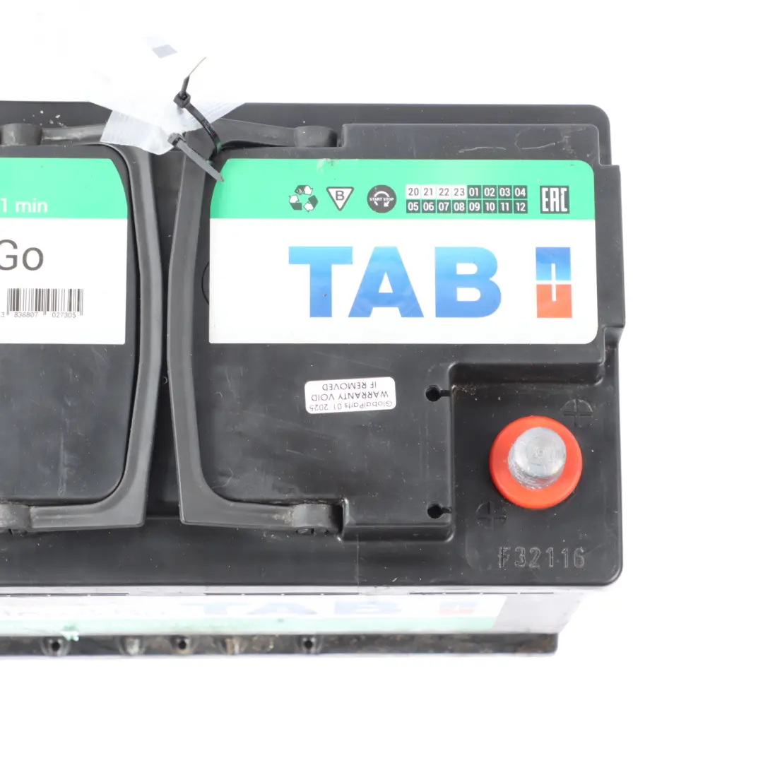 TAB AG80 AGM Start Stop Car Battery 80Ah 800A 12V