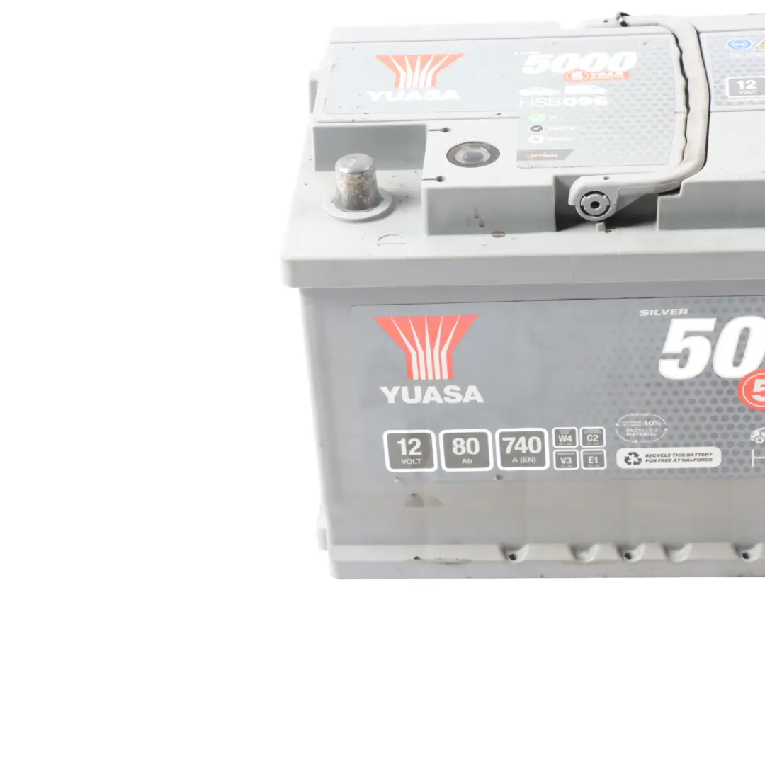 YUASA 5000 12V Accumulator Car Battery 80Ah 740A HSB096