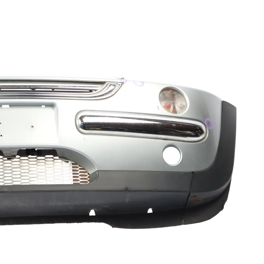 Mini Cooper R50 Complete Front Bumper Panel Pure Silver Metallic - 900