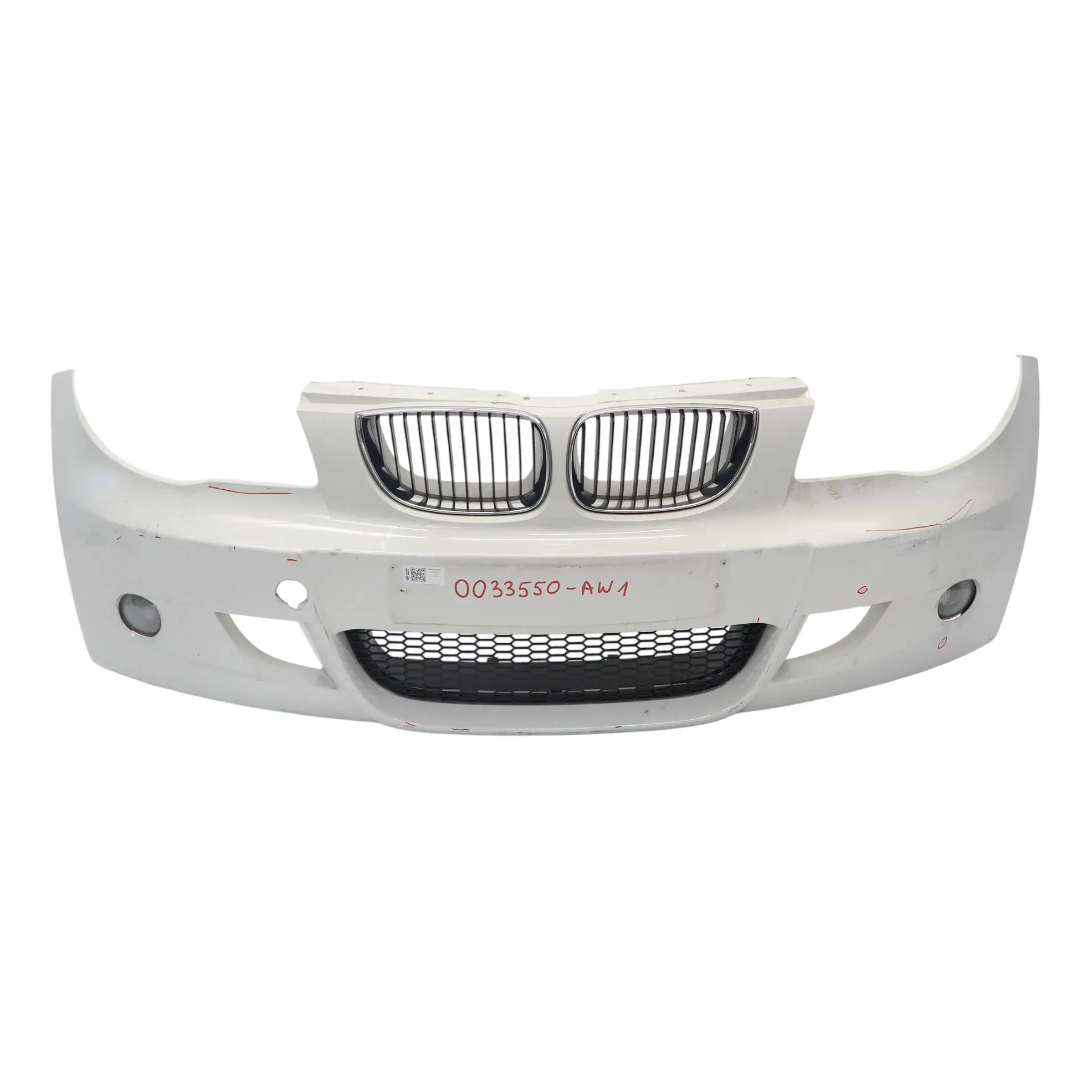 BMW E81 E87 Front Bumper M Sport Trim Panel Alpinweiss Alpine White - 300