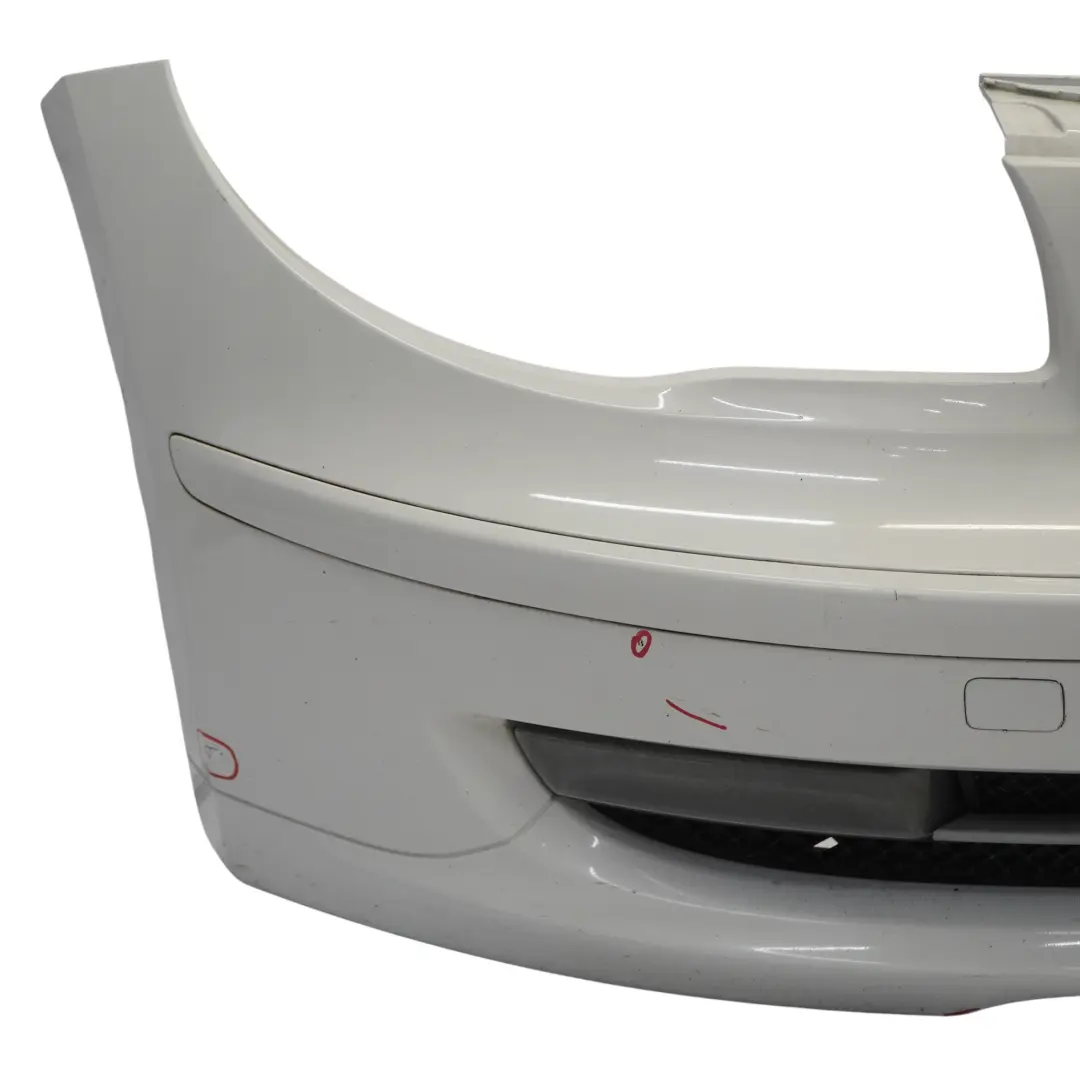 BMW E81 E87 LCI Complete Front Bumper Trim Cover Alpinweiss 3 White - 300