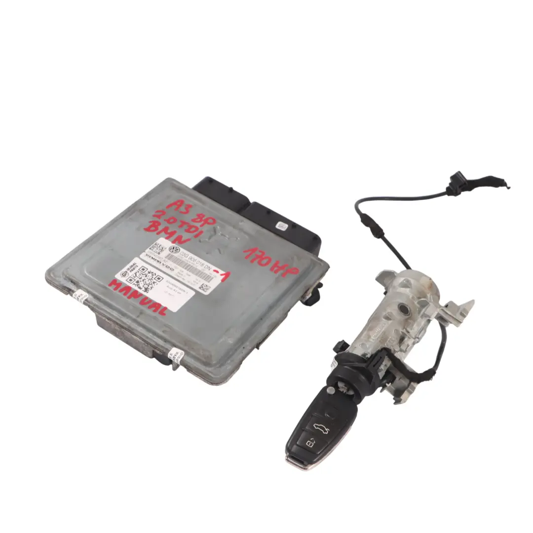 Audi A3 8P 2.0 TDI 170HP BMN Motor Kit ECU Llave Encendido 03G906018DN Manual