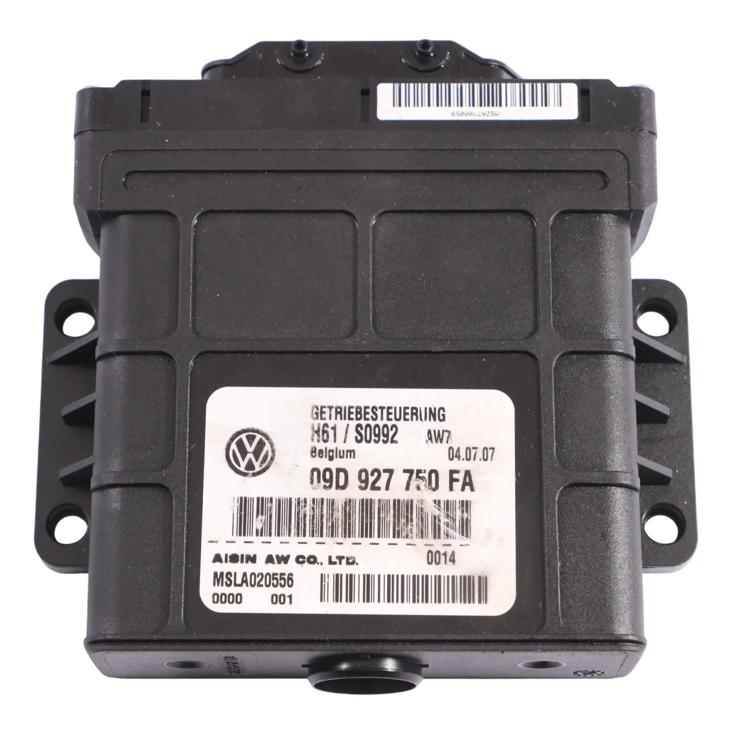 Volkswagen Touareg 7L control módulo caja cambios automática ECU 09D927750FA