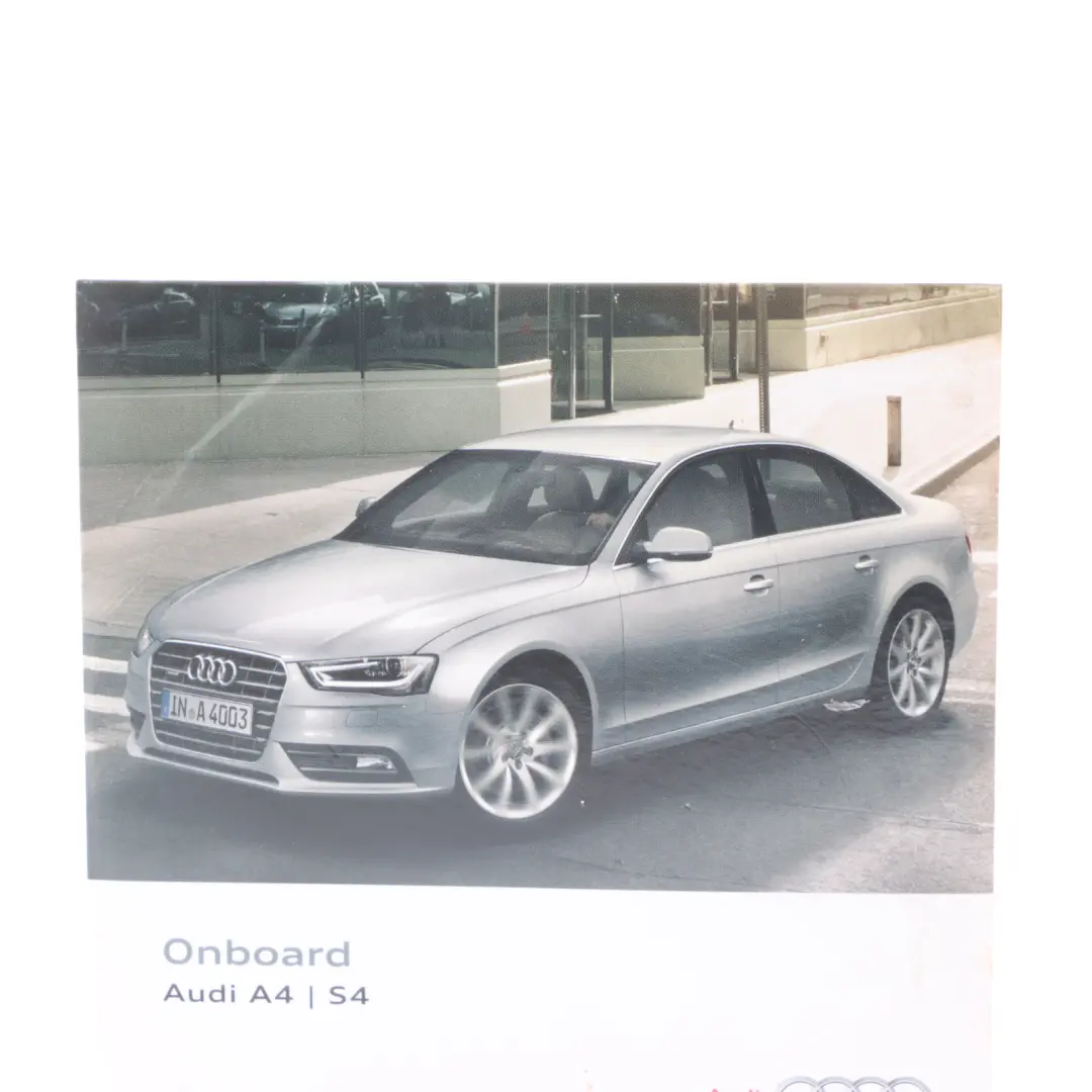 Audi A4 B8 Owner's Handbook CD Disk Manual 1415658K088