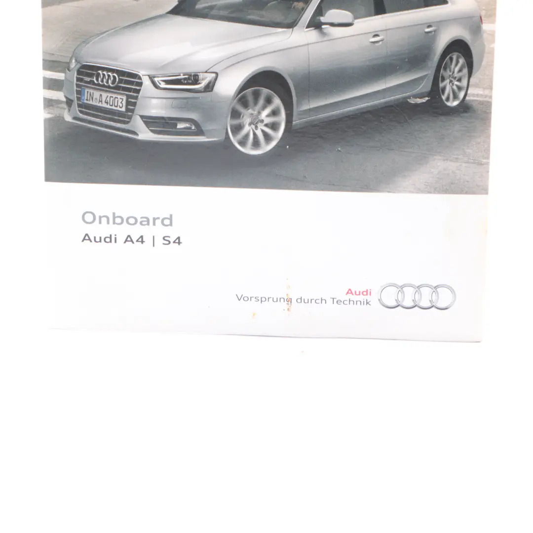 Audi A4 B8 Owner's Handbook CD Disk Manual 1415658K088