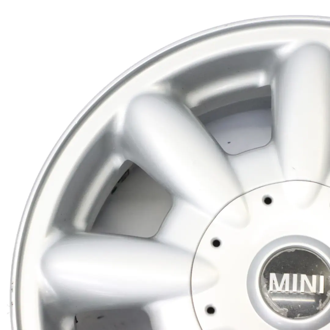 Mini Cooper One R50 R52 Llanta De Aluminio lateada 15" 5,5J ET:45 8 radios 82