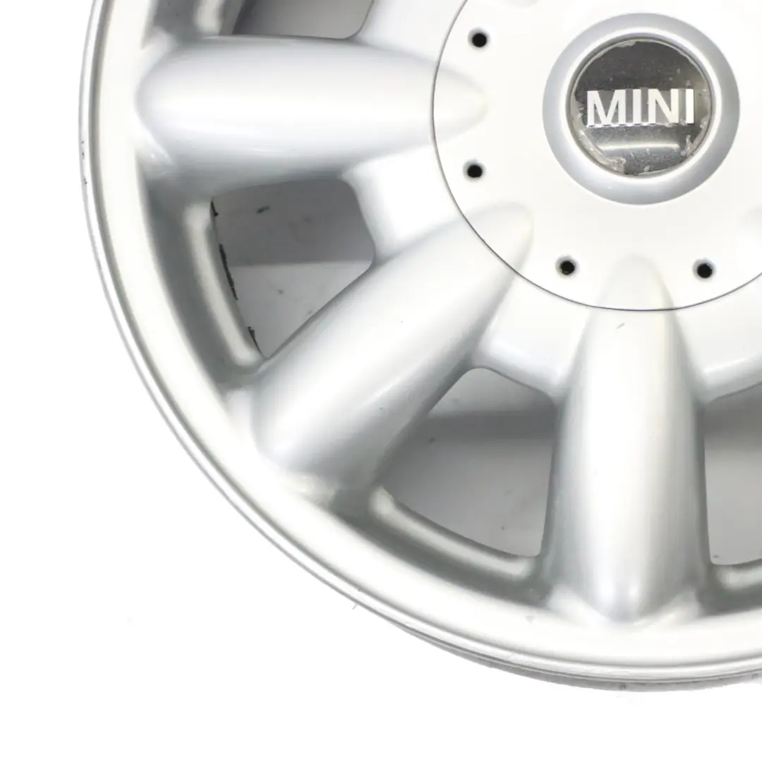 Mini Cooper One R50 R52 Llanta De Aluminio lateada 15" 5,5J ET:45 8 radios 82