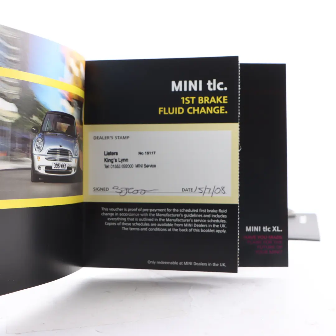 Mini R50 R53 Service Booklet R53 Owner's Handbook Set Pouch Case 0159844