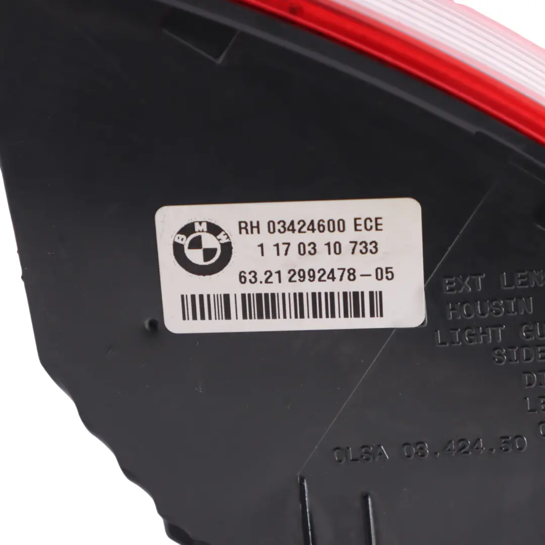 BMW X1 E84 Światło Lampa Zewnętrzna Błotnika Tył Prawo 2992478