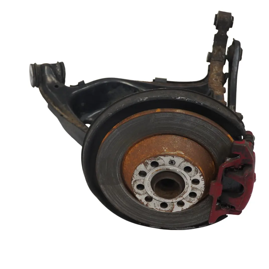 Audi A6 C6 2.0 Petrol Rear Left N/S Suspension Leg Wheel Hub Brake Disc