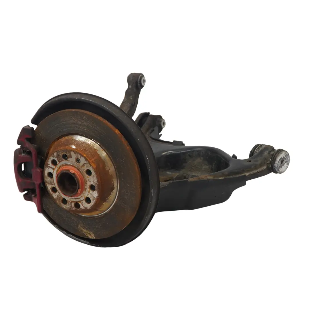 Audi A6 C6 2.0 Petrol Rear Right O/S Suspension Leg Wheel Hub Brake Disc