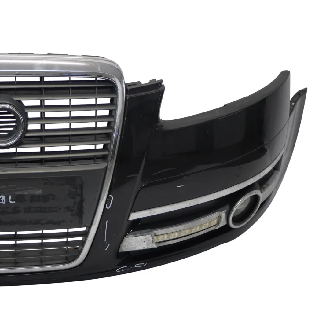 Audi A6 C6 Front Bumper Trim Panel Cover Brilliant Black Metallic - Y9B