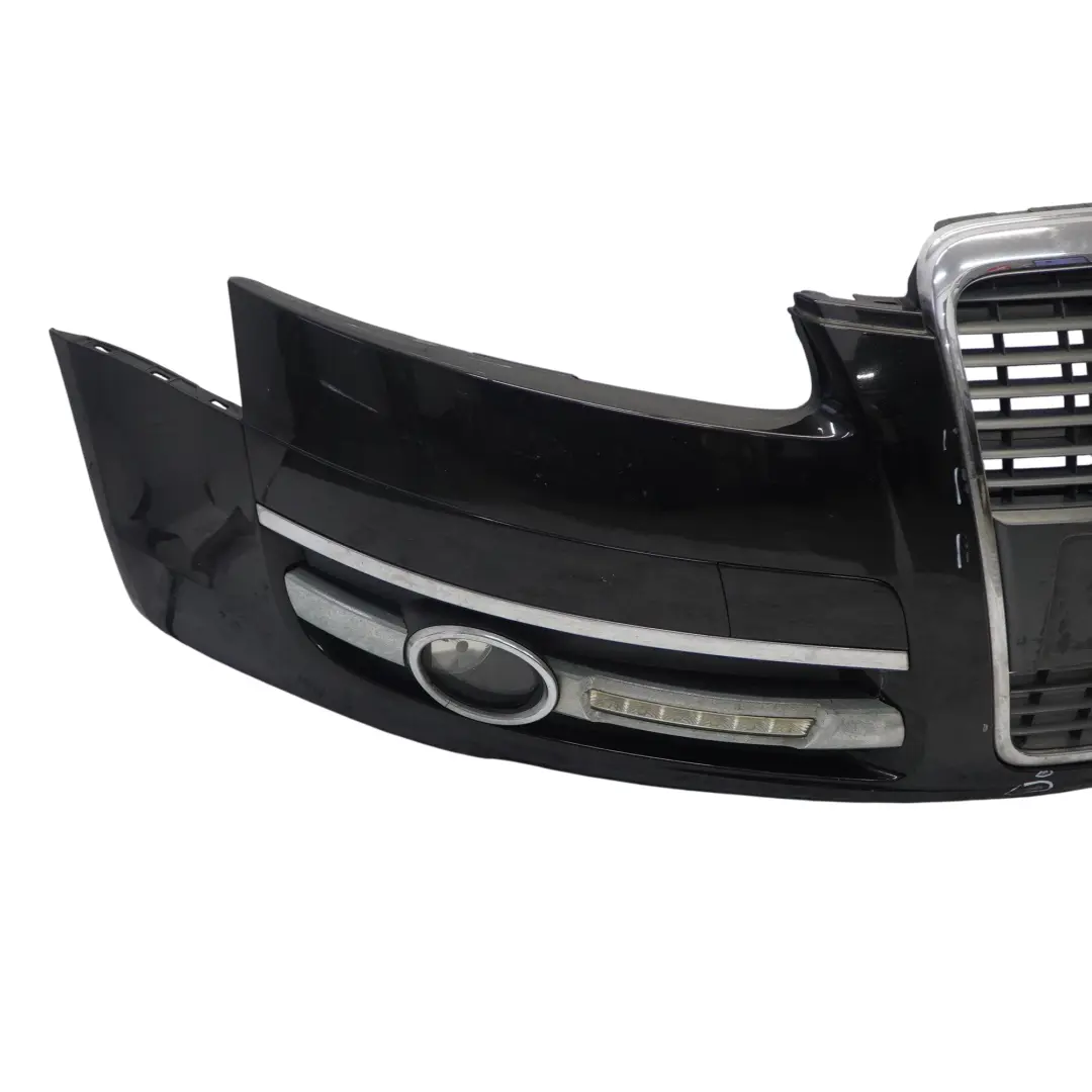 Audi A6 C6 Front Bumper Trim Panel Cover Brilliant Black Metallic - Y9B