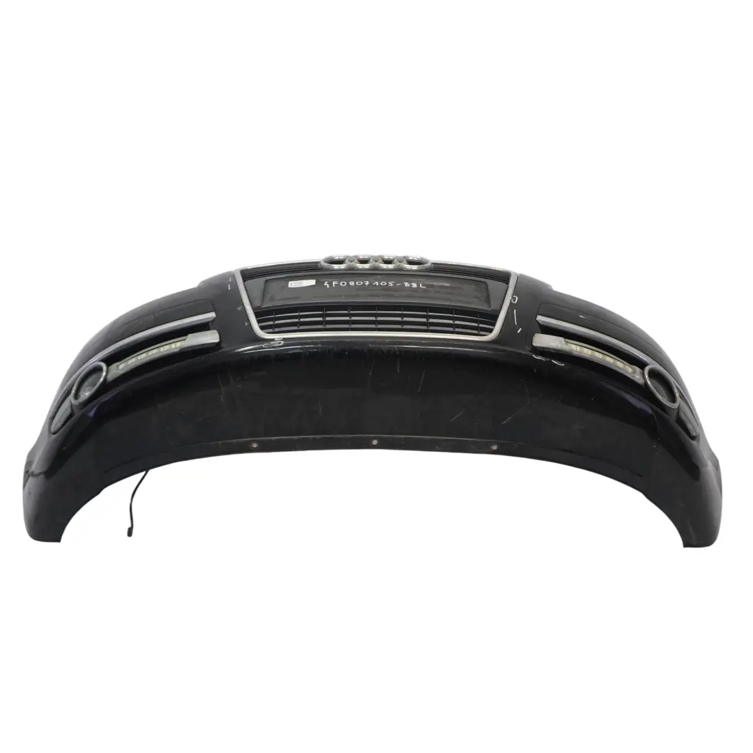 Audi A6 C6 Front Bumper Trim Panel Cover Brilliant Black Metallic - Y9B