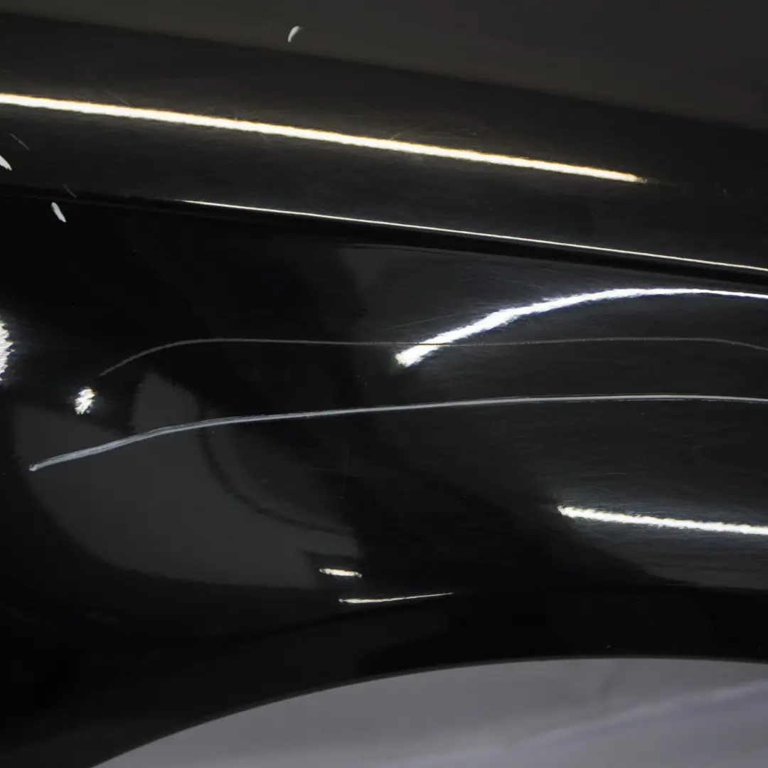 Audi A6 C6 Side Panel Front Right O/S Wing Fender Brilliant Black Metallic - Y9B