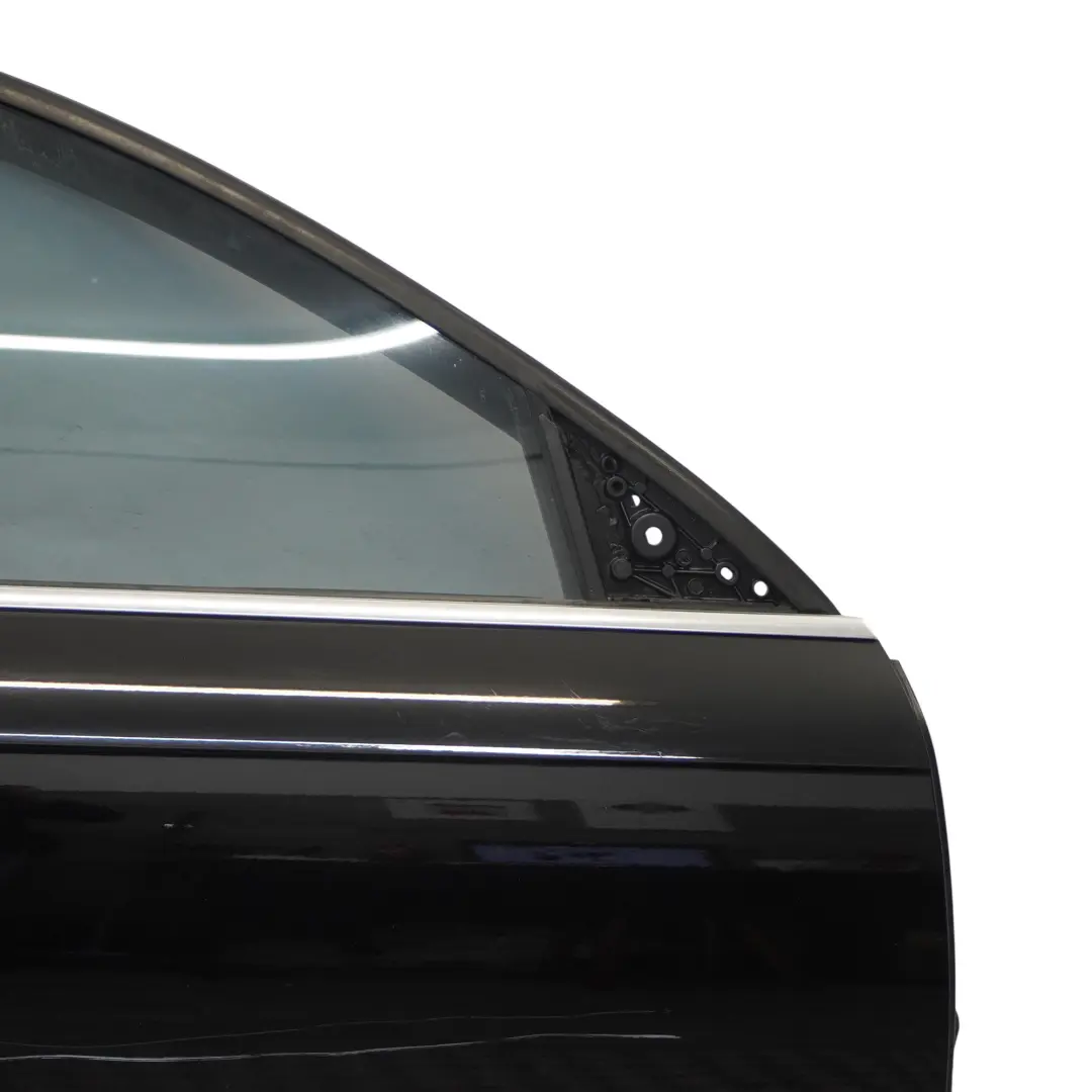 Audi A6 C6 Front Door Right O/S Brilliant Black Metallic - Y9B