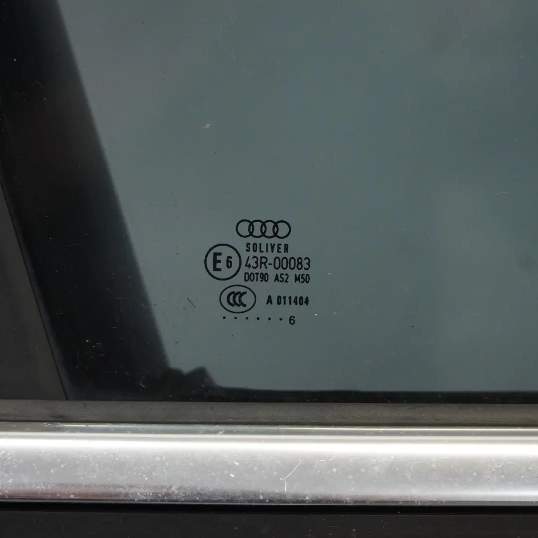 Audi A6 C6 Front Door Right O/S Brilliant Black Metallic - Y9B