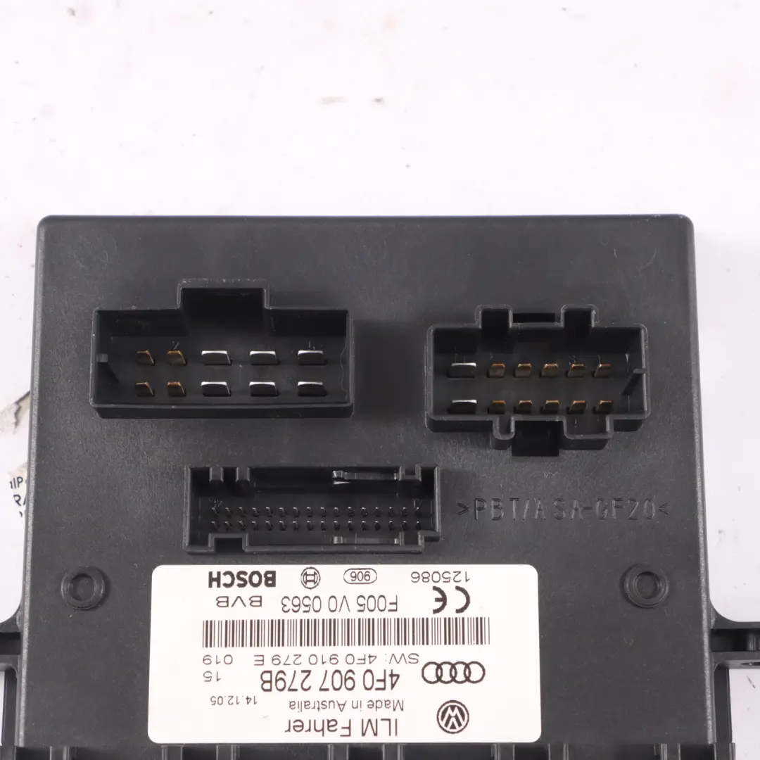 Audi A6 C6 Body Control Comfort Unit Module BCM Convenience Unit 4F0907279B