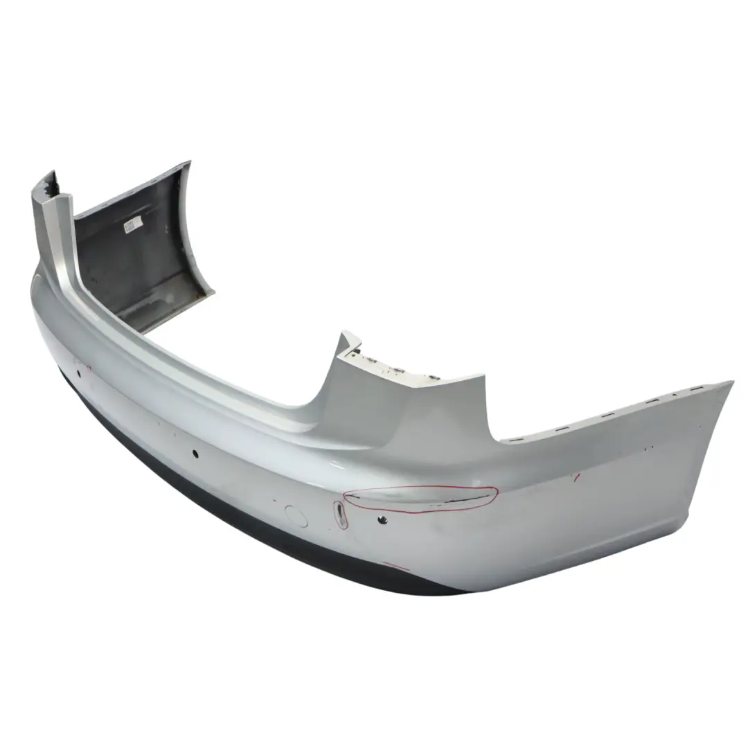 Audi A6 C7 Rear Bumper Trim Panel Covering Ice Silver Metallic - X7W