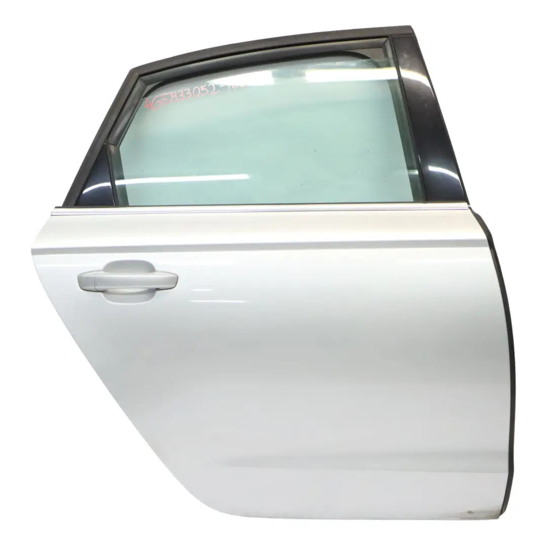 Audi A6 C7 4G Door Rear Right O/S Covering Ice Silver Metallic - X7W