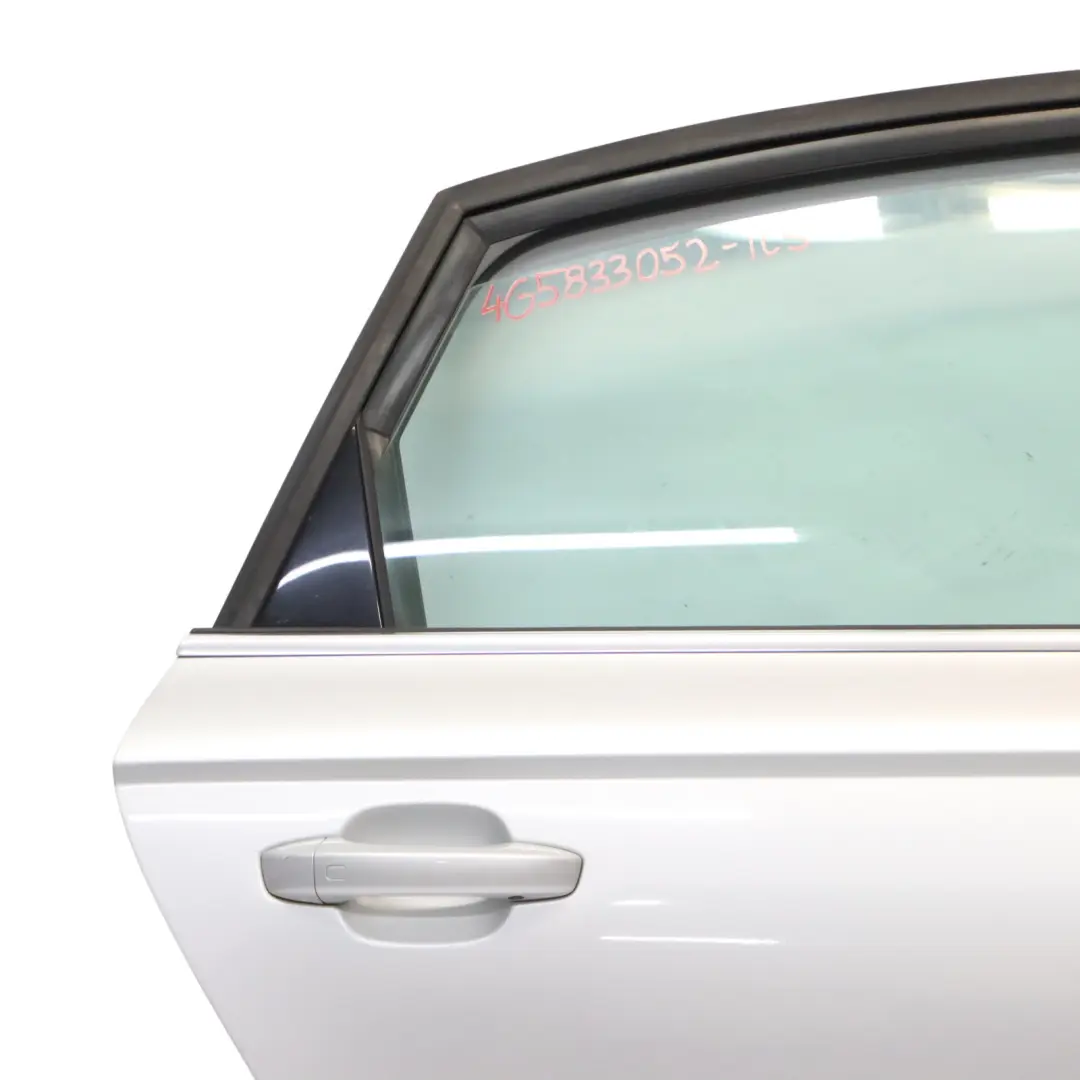 Audi A6 C7 4G Door Rear Right O/S Covering Ice Silver Metallic - X7W