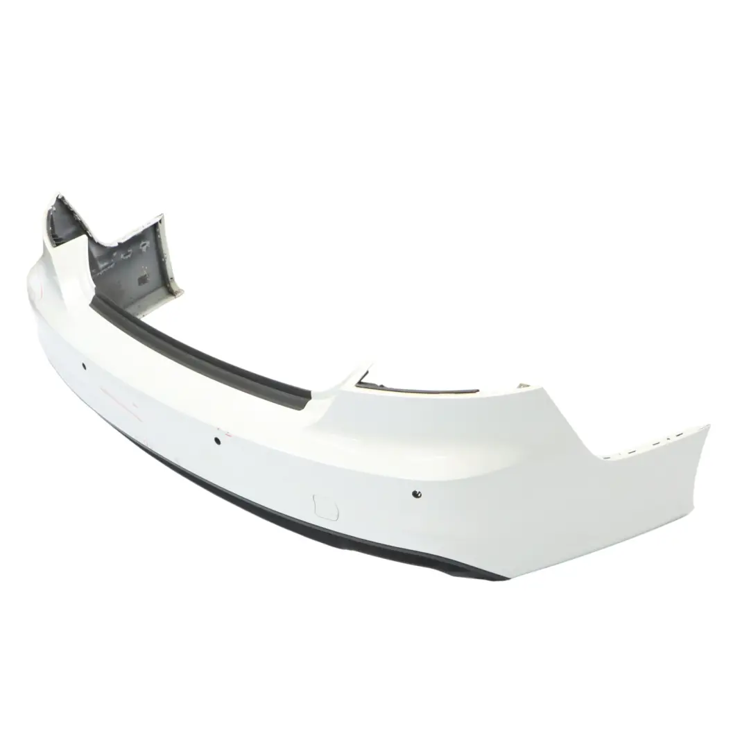 Audi A7 4G8 Rear Bumper Trim Panel Covering Glacier White Pearl - S9R