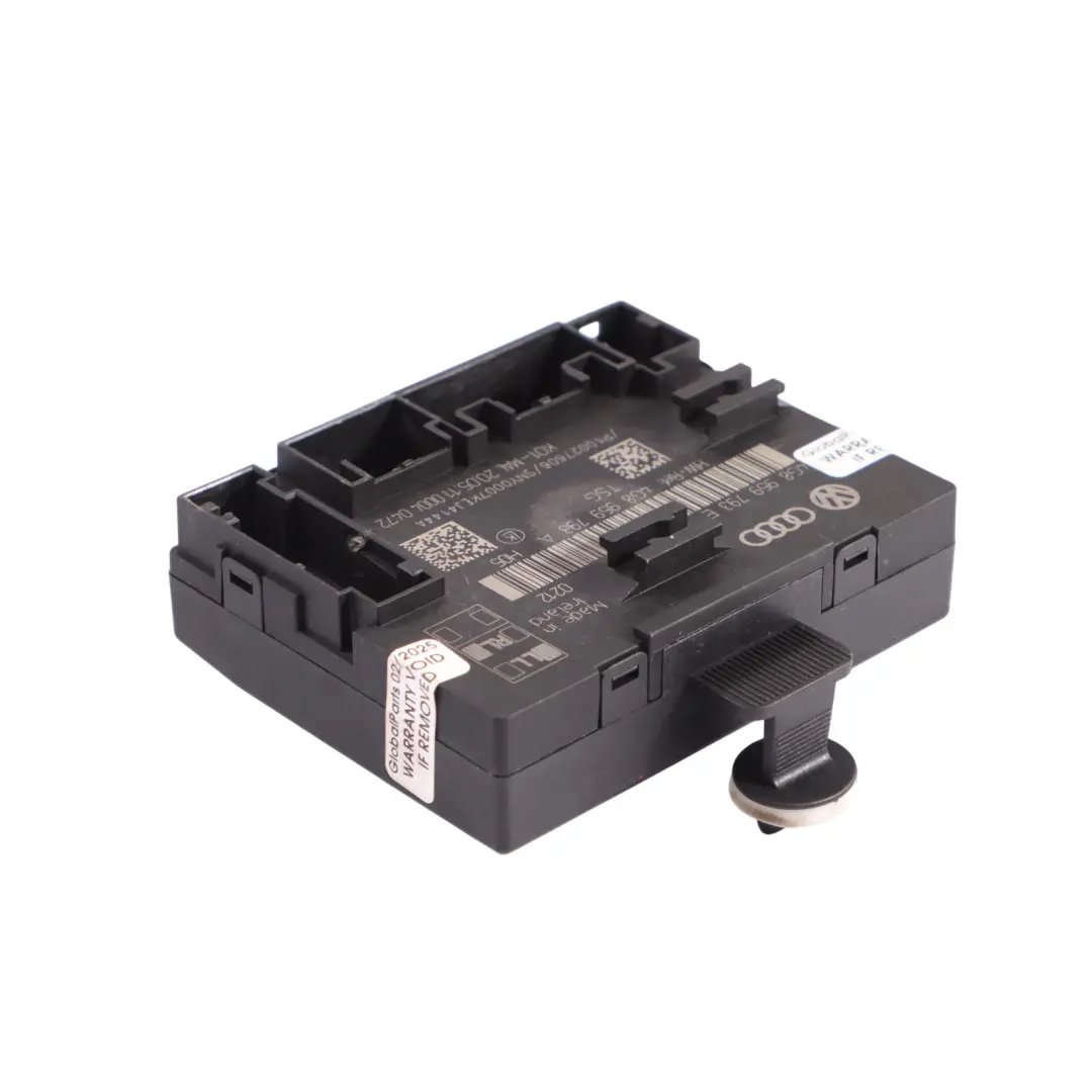 Audi A6 C7 Unidad Módulo Control Puerta Delantera ECU Lado Conductor 4G8959793E